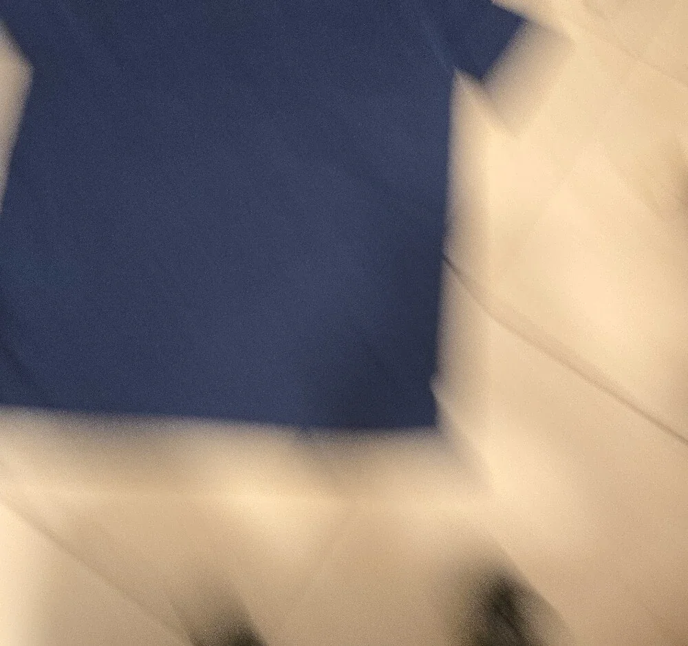 adidas Men's Blue Short-Sleeve Crew Tee with Chest Logo